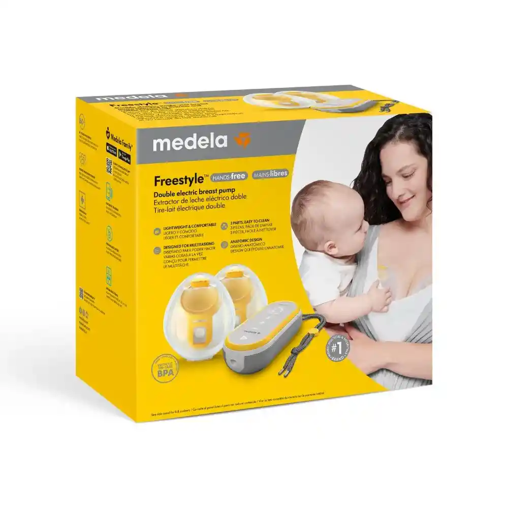 Sacaleches Eléctrico Doble Medela Freestyle Flex Manos Libres