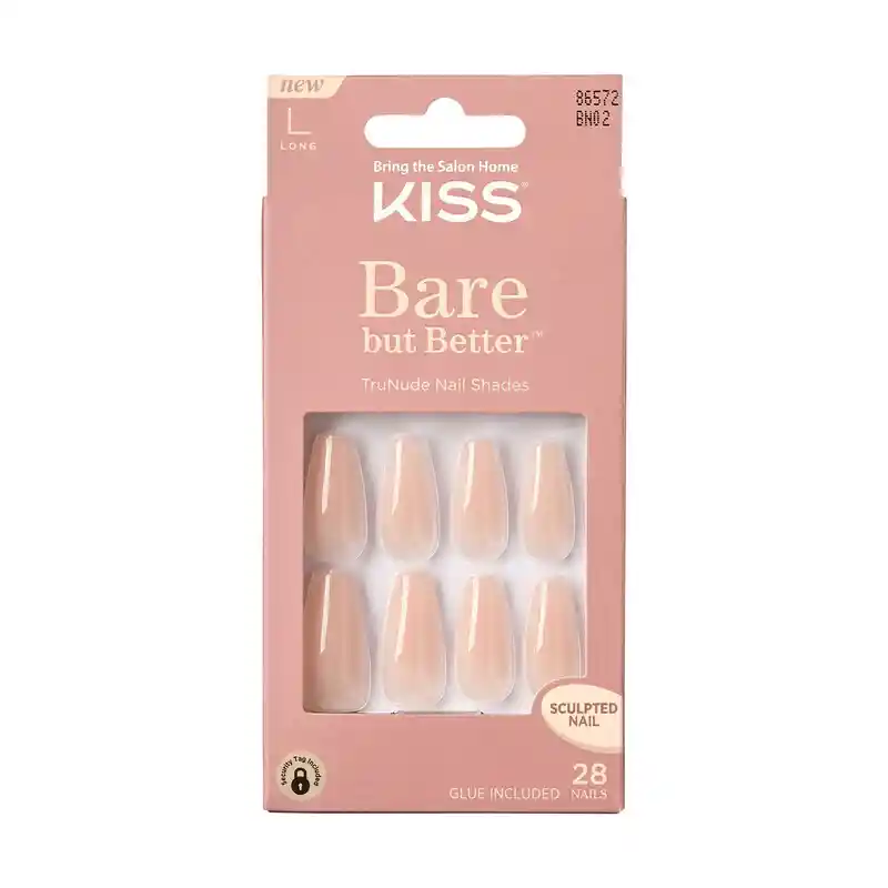 Uñas Kiss Bare But Better - Nude