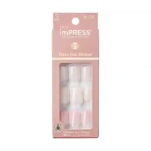 Uñas Impress Bare But Better - Effortless Finish