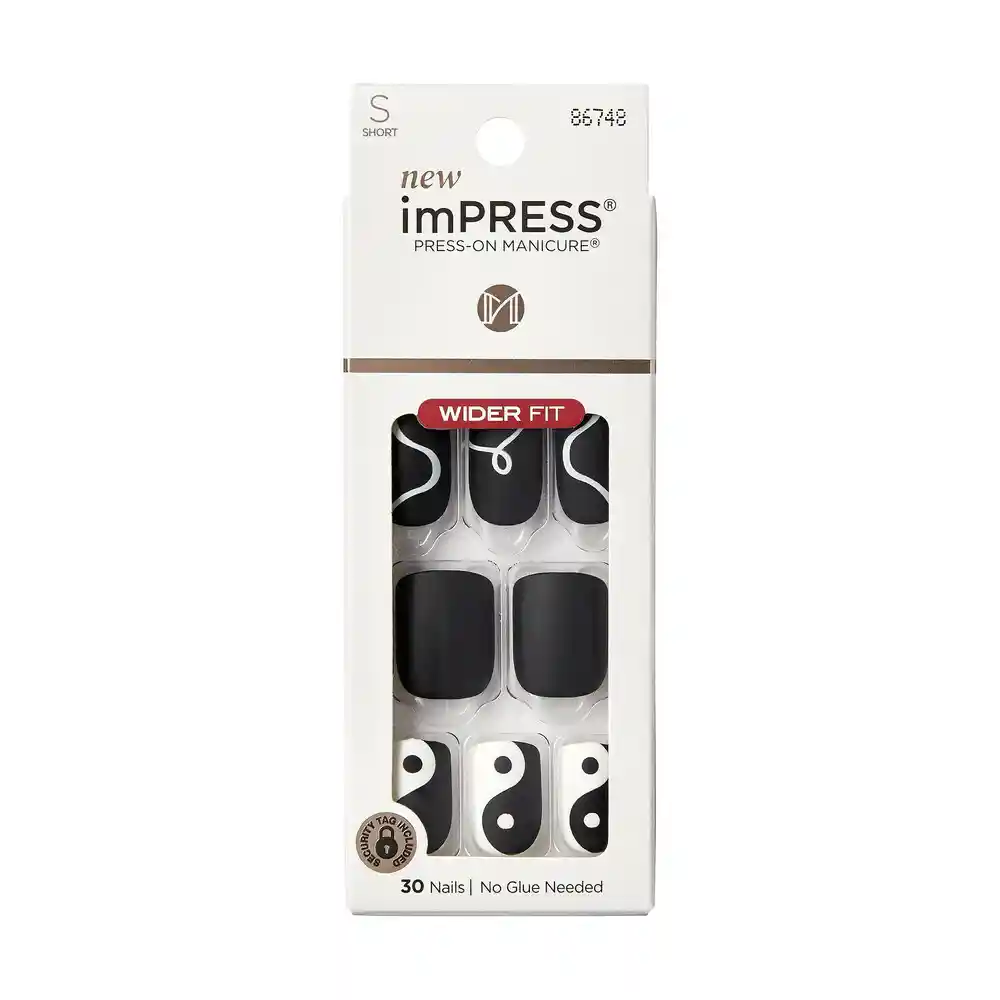 Uñas Impress Wider Fit - Deep Black