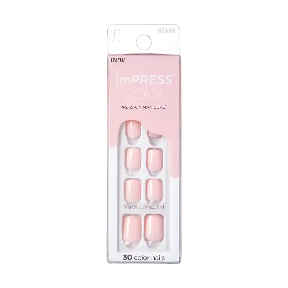 Uñas Impress Petite Blush Peony