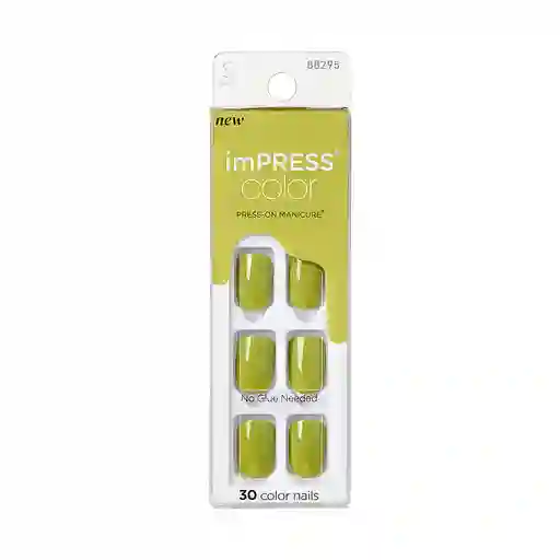 Uñas Impress Color - Green Juice