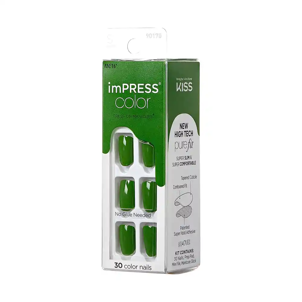 Uñas Impress Color - Chill Green