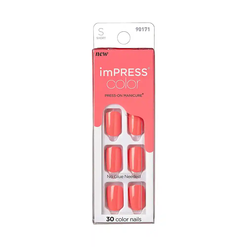 Uñas Impress Color - Salmon