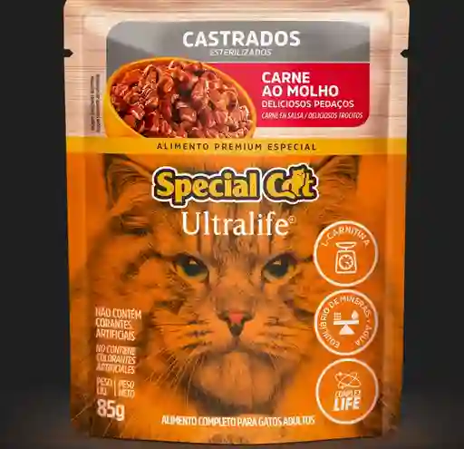 Special Sobre Cat Castrados Esteril.carne 85gr