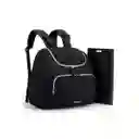 Mommore Mochila Pañalera Elegante Pequeña Con Bolsillos Térmicos - Negro