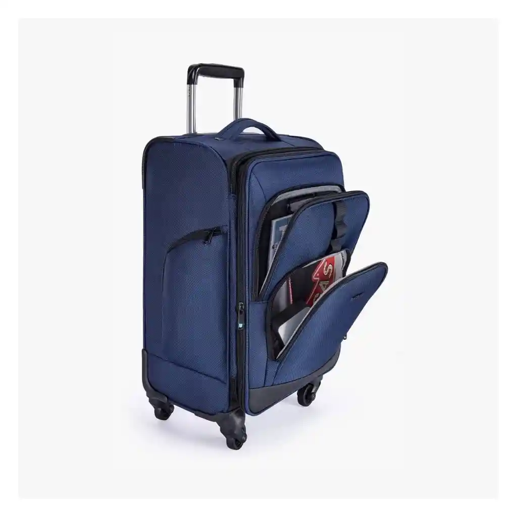 Bagsmart Set Maleta De Mano Expandible 45l + Bolso De Mano 11l - Azul