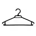 Pack 50 Colgadores Ganchos Ropa Plástico Negro