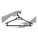 Pack 50 Colgadores Ganchos Ropa Plástico Negro