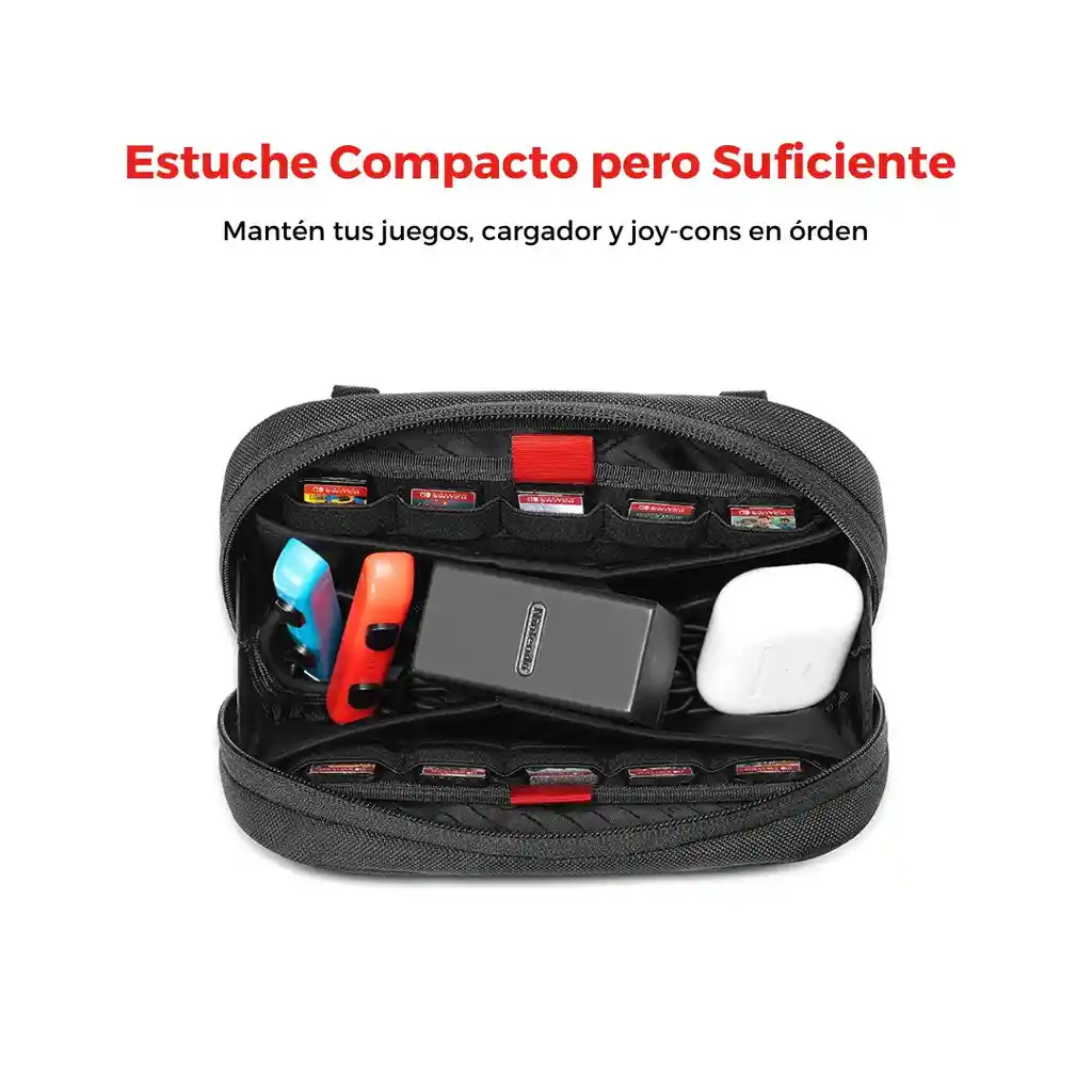 Tomtoc Estuche De Almacenamiento Para Juegos De Nintendo Switch /oled /lite - Negro