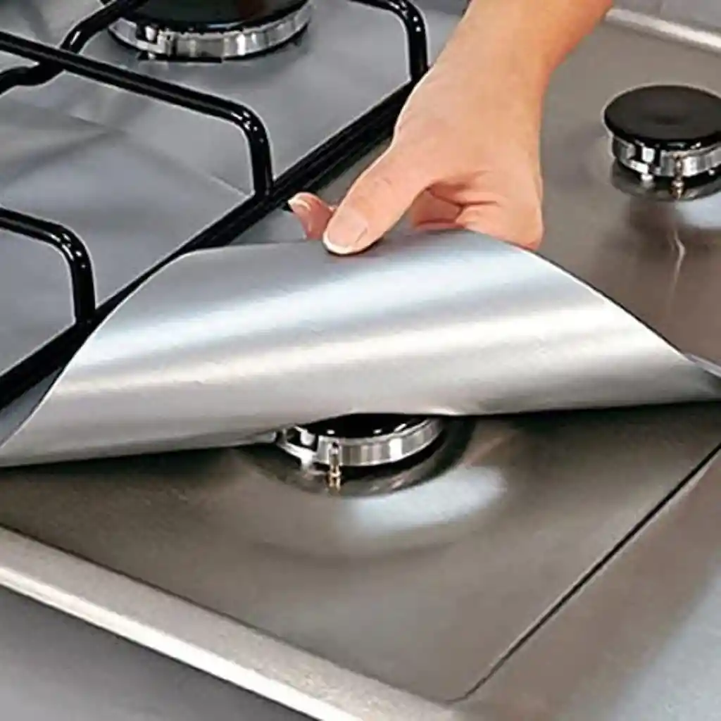 Pack 24 Laminas De Aluminio Protector Para Cocina A Gas