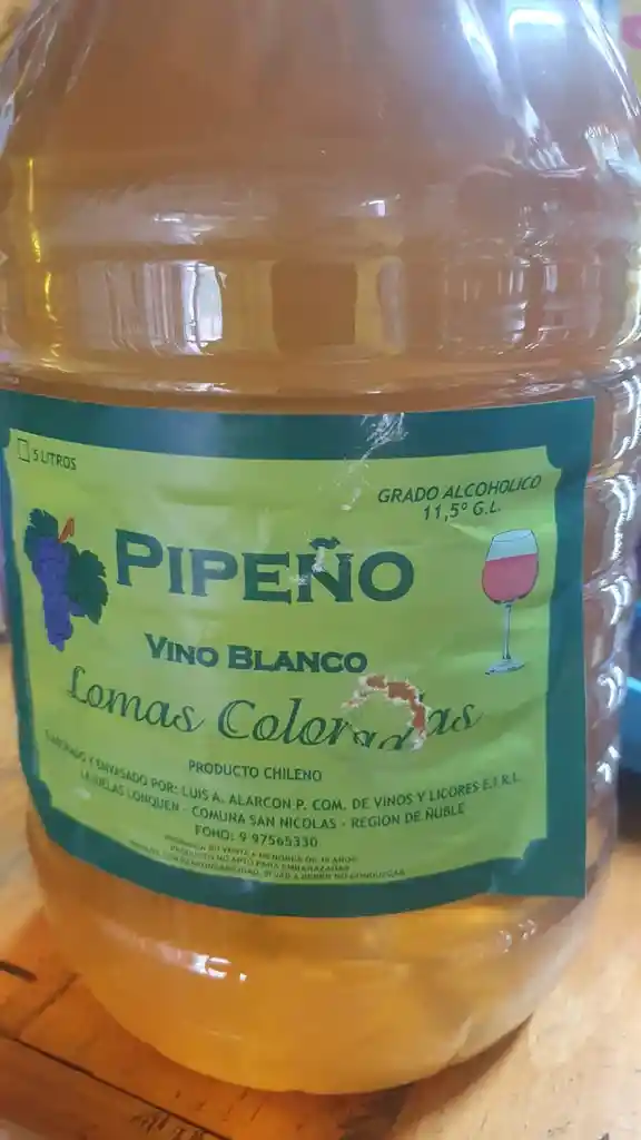 Pipeño Lomas Coloradas 5 Litros