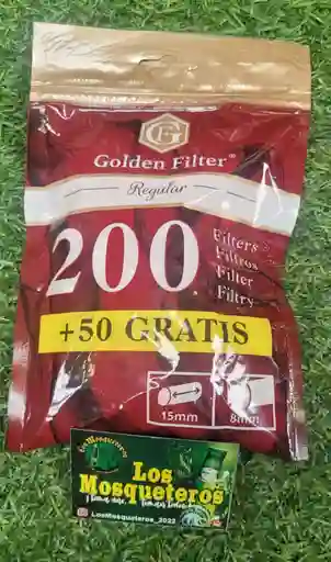 Filtros Golden Filter Regular 200 Unidades