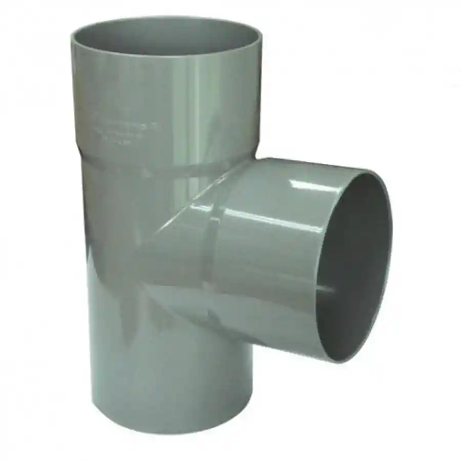 Tee Pvc Sanitario 50x40mm Gris