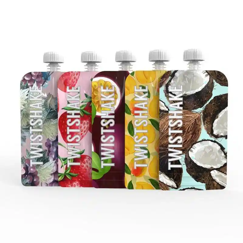 Bolsas Reutilizables Squeeze 220ml 5unds Tropical Twistshake