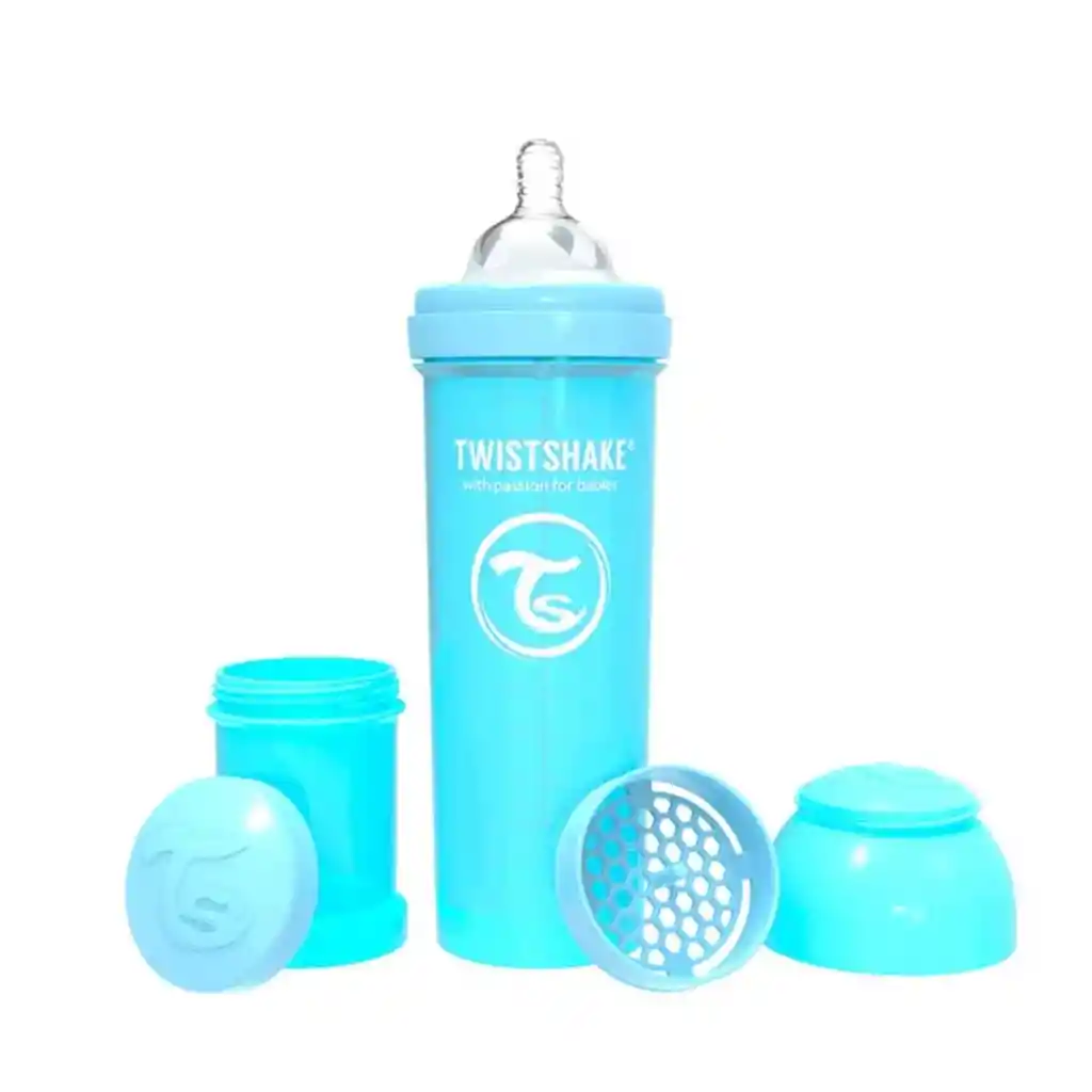 Mamadera Anti -cólicos Twistshake 330 Ml - Azul