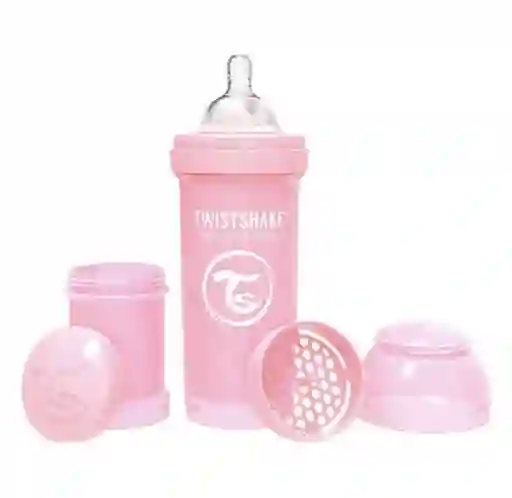 Mamadera Anti -cólicos Twistshake 260 Ml - Rosa