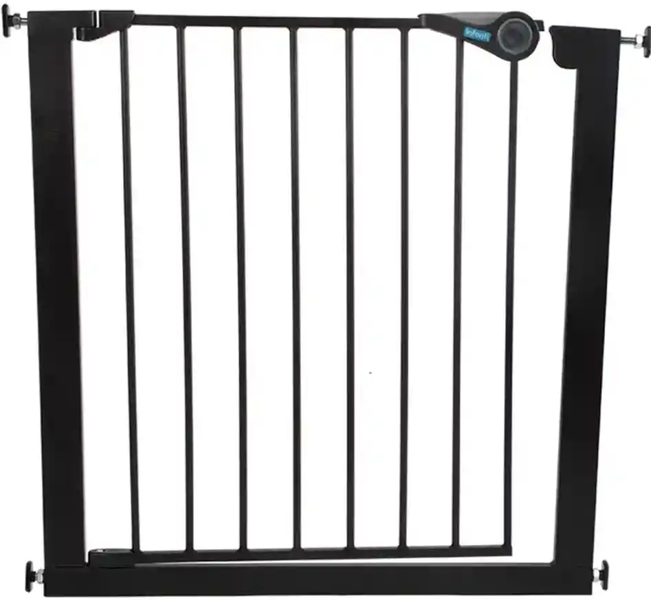 Baranda De Seguridad Safety Gate + 2 Extensiones Negra