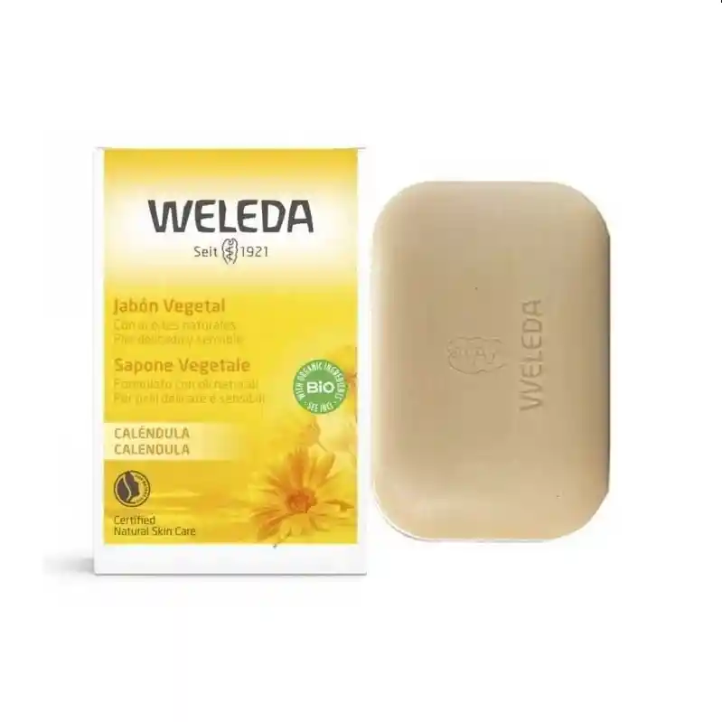 Jabón Vegetal De Caléndula Weleda 100 Grs.