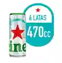 Sixpack Heineken Silver 473 Cc