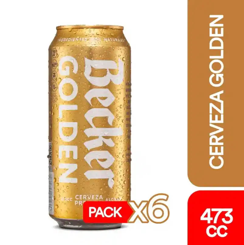 Sixpack Becker Golden 473 Cc