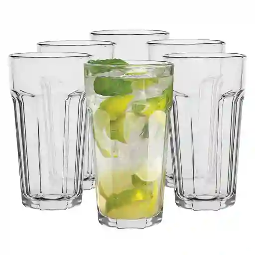 Set 6 Vasos Cristal Lugo 14x7 Cm