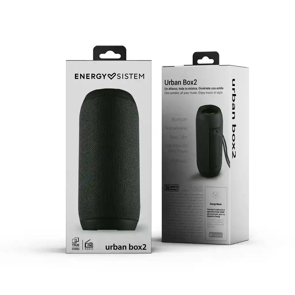 Parlante Inalambrico Bluetooth Urban Box 2 Onyx