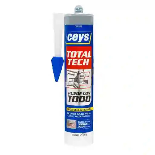 Adhesivo Sellante Totaltech Gris 290ml