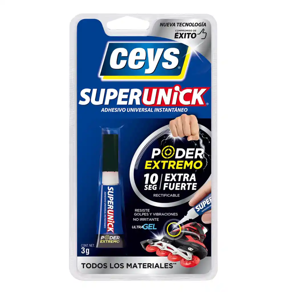 Adhesivo Instantaneo Superunick Poder Extremo 3grs