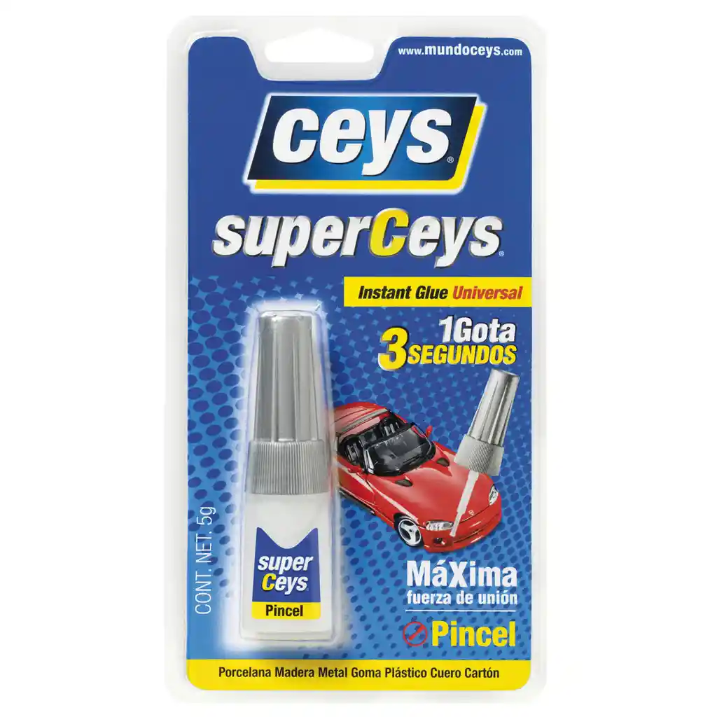 Adhesivo Instantaneo Superceys Con Pincel 5grs