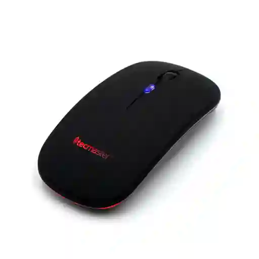 Mouse Inalambrico Recargable Dual Bluetooth / Receptor Usb Negro