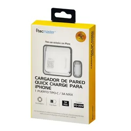 Cargador De Pared Tipo C Pd (incluye Cable Lightning Iphone) 18w