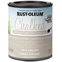 Pintura Chalked Tizada Exterior Base Agua 877ml Gris Palido