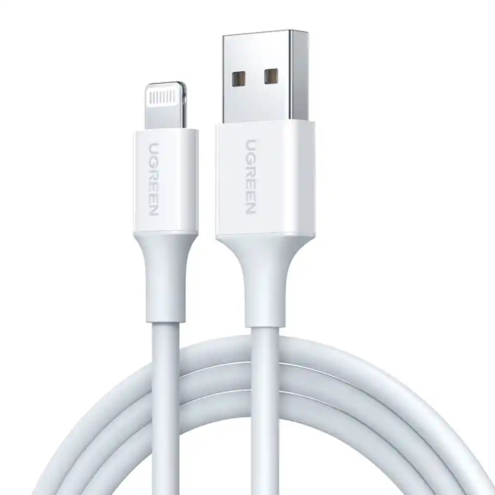 Cable Usb-a 2.0 / Lightning Mfi Certified 2.4a Trenzado Blanco Ugreen Us155