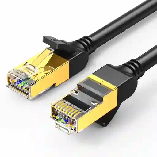 Cable De Red 3m Cat7 F/ftp (10gbps) Negro Ugreen Nw107