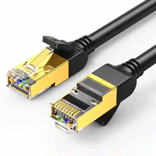 Cable De Red 2m Cat7 F/ftp (10gbps) Negro Ugreen Nw107
