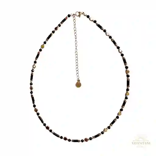 Collar Piedras Negro