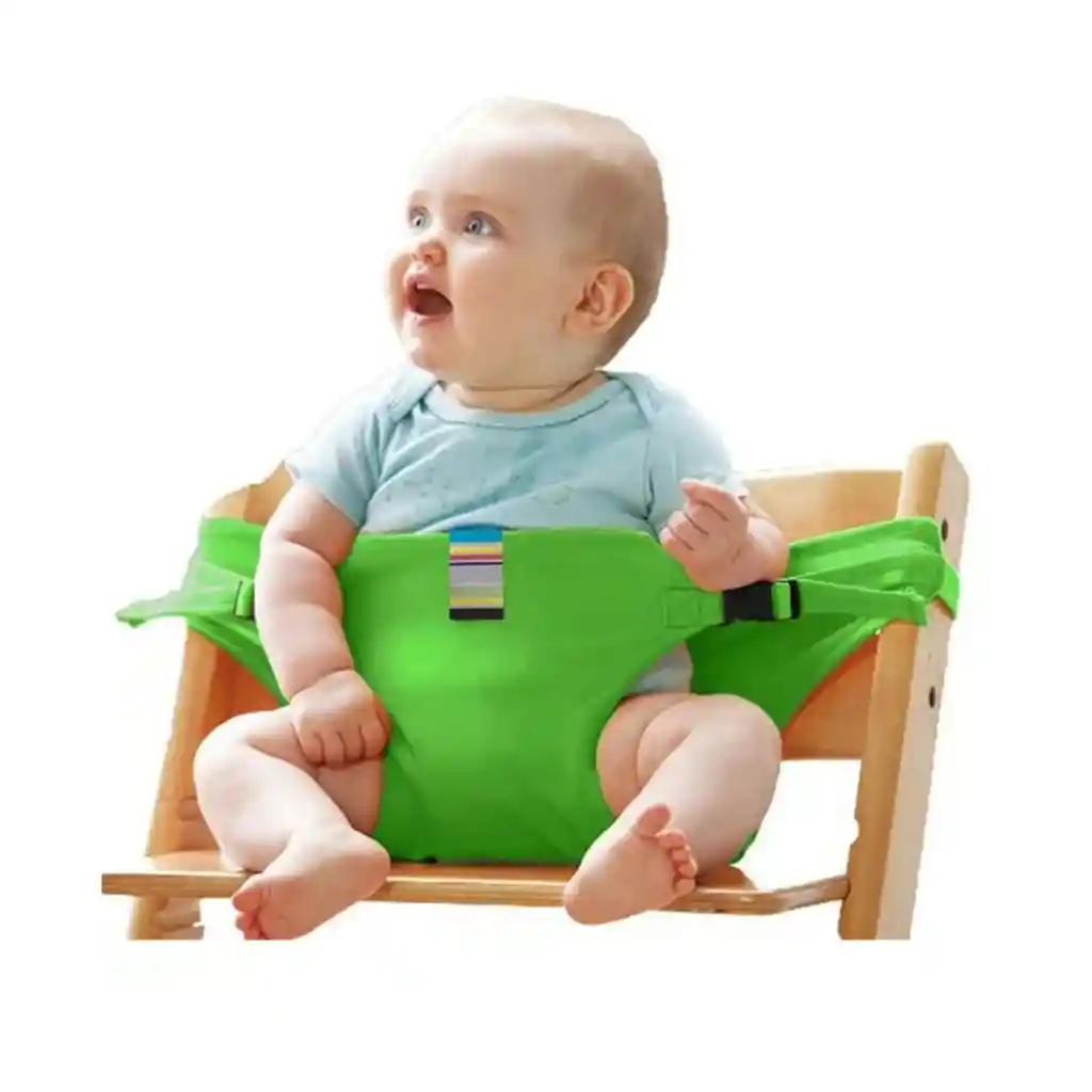 Sujetador Arnés Infantil Bebe Para Silla Portátil Verde