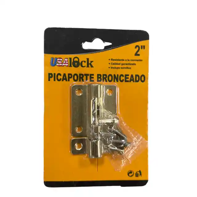 Picaporte 2" Bronceado Usalock