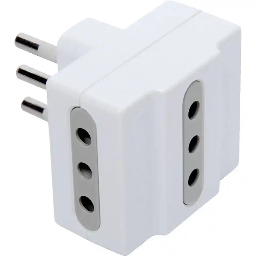 Enchufe Adaptador Triple Blanco 21w39