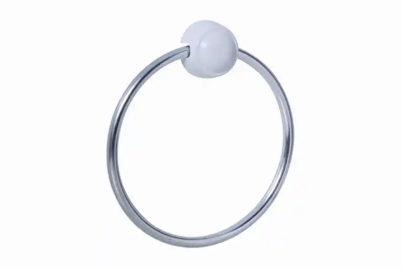 Porta Toalla Argolla Plastica Cromada