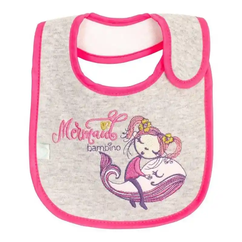 Babero Toalla Impermeable Bambino Niña Mermaid