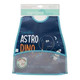 Babero Plástico Bambino Niño Astro Dino