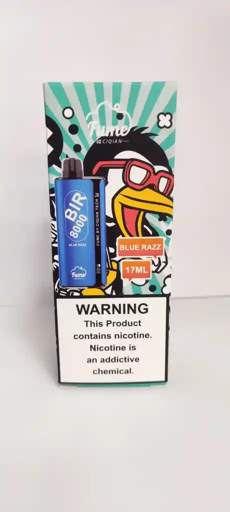 Vaper Fume 8000 Desechable - Blue Razz