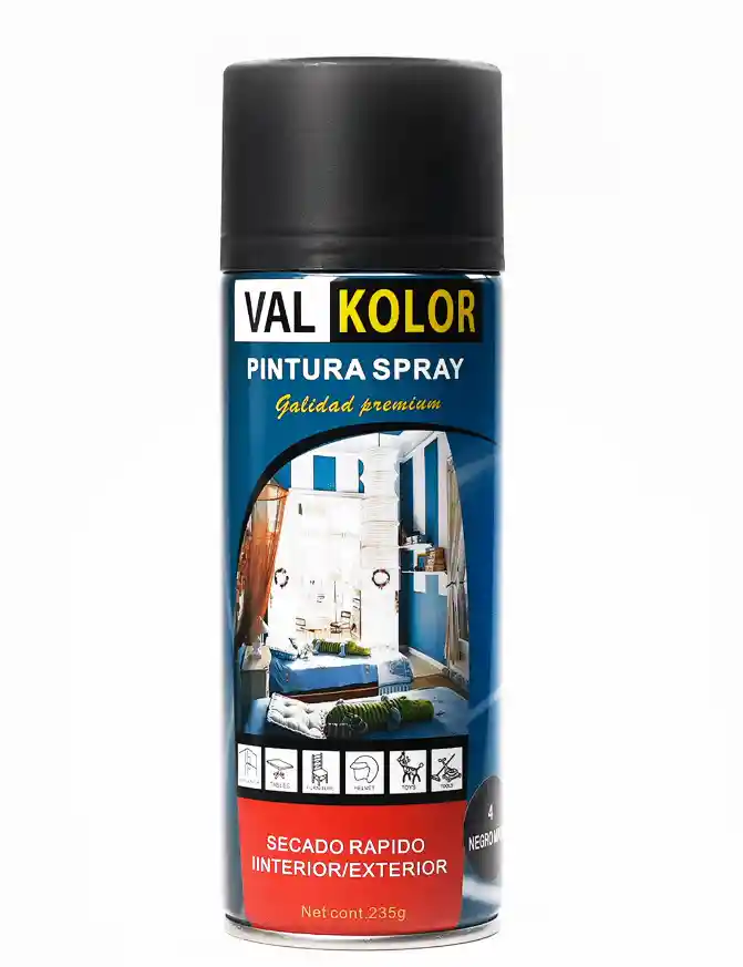 Spray Negro Brillante