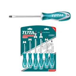 Set Destornilladores De 6 Piezas Marco Plastico Total Thgss35061