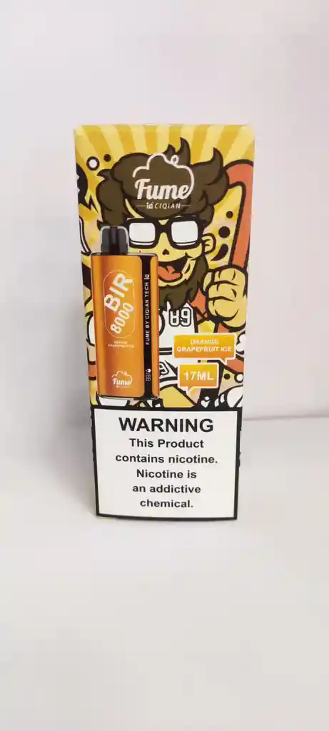 Vaper Fume 8000 Desechable - Orange Grapefruit Ice