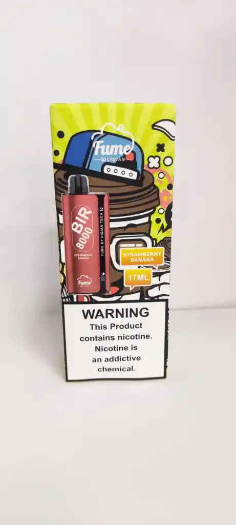 Vaper Fume 8000 Desechable - Strawberry Banana