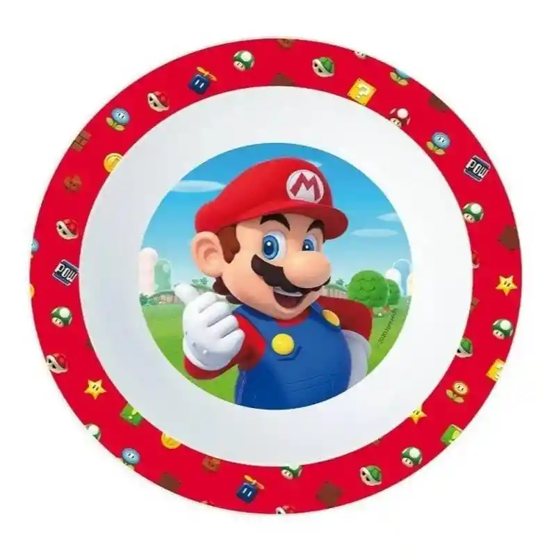 Bowl Infantil Apto Microondas Super Mario