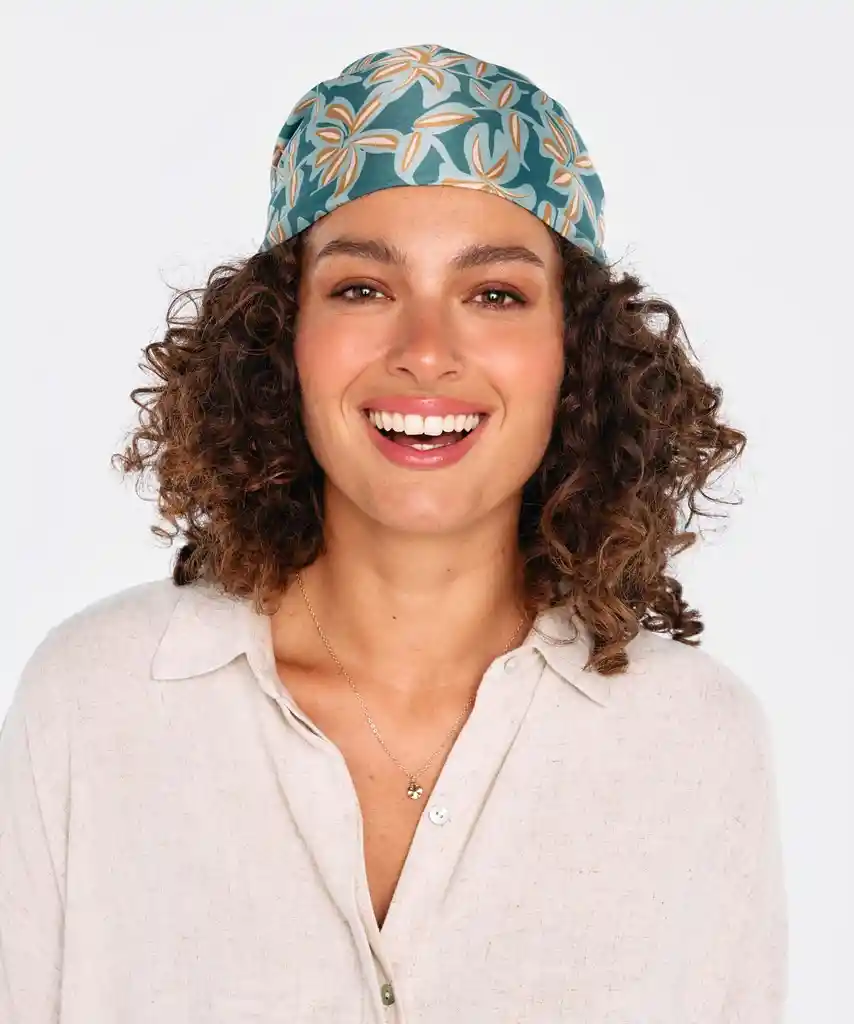 Turbante Pañuelo Talla Única Verde Petróleo
